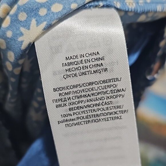 Polo Ralph Lauren High-Rise Satin Wide-Leg‎ Graphic Print Pants Size 8 New - Picture 8 of 10